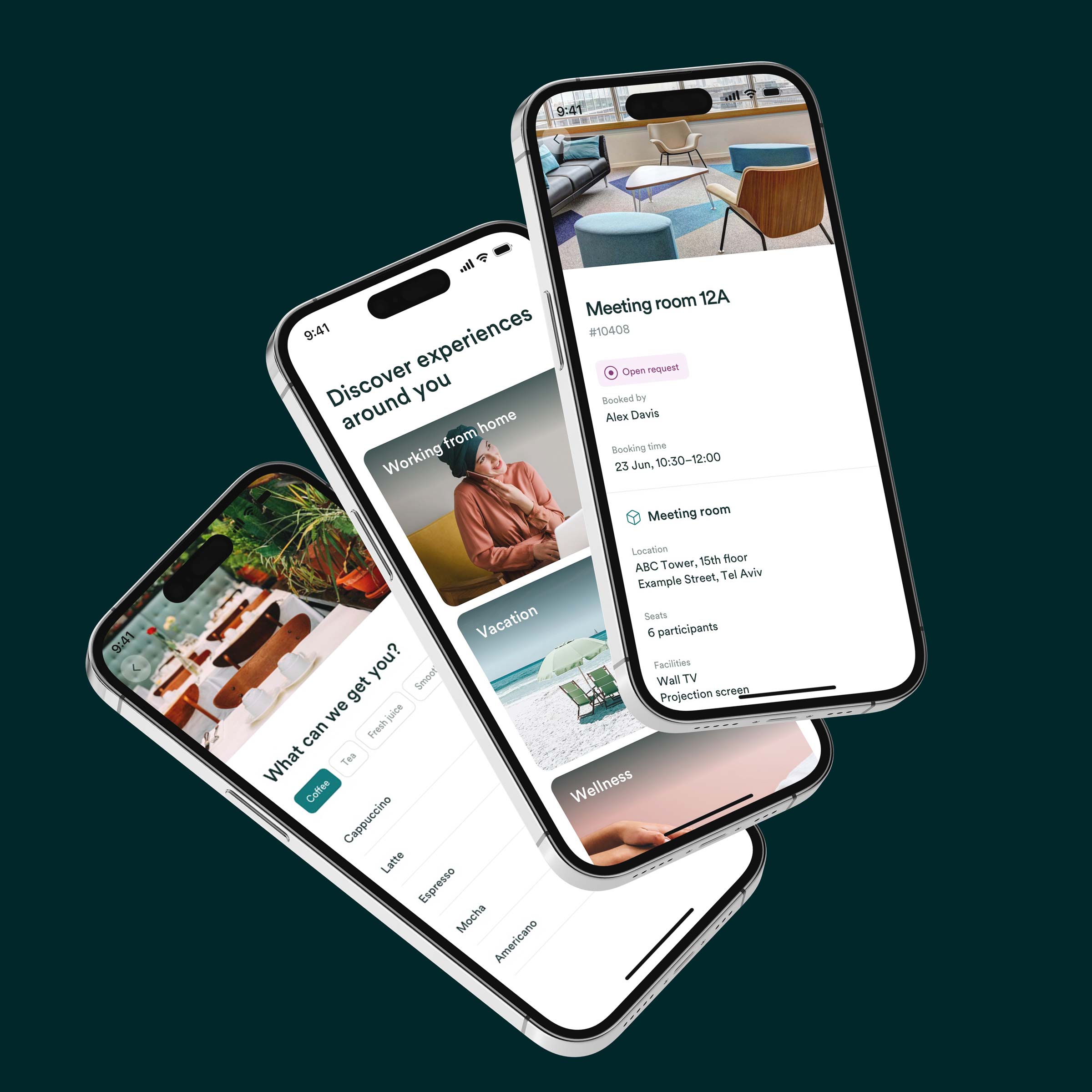 3 iPhones with different Appgrade screens